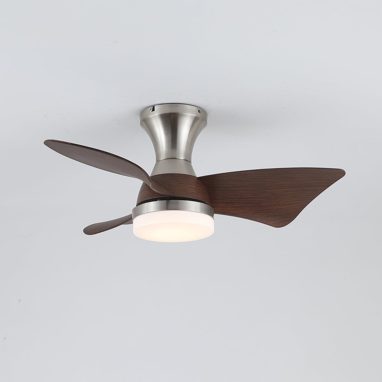 Moderne Plafondventilator met Verlichting – Houtnerf – Ø55 cm – Afstandsbediening – 6 Snelheden