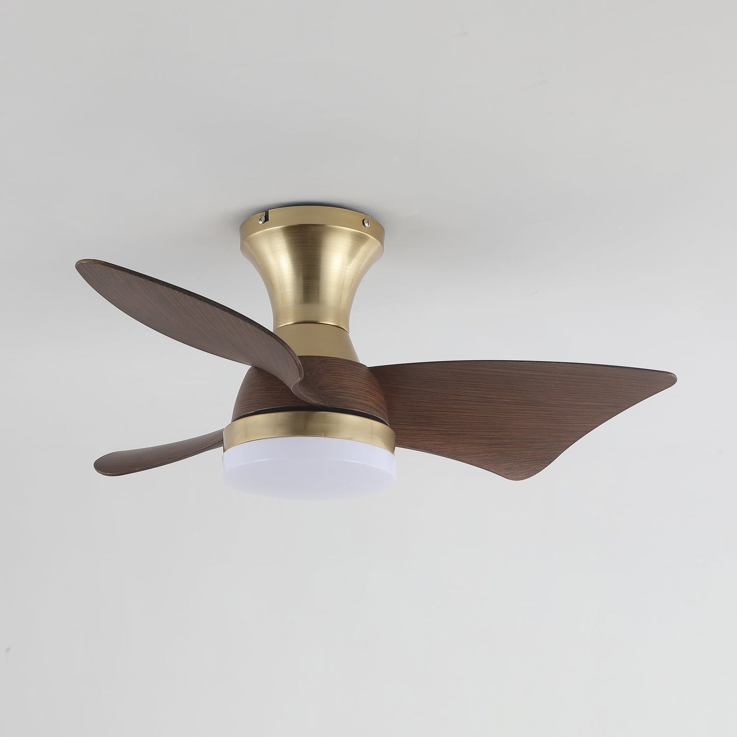 Moderne Plafondventilator met Verlichting – Houtnerf – Ø55 cm – Afstandsbediening – 6 Snelheden