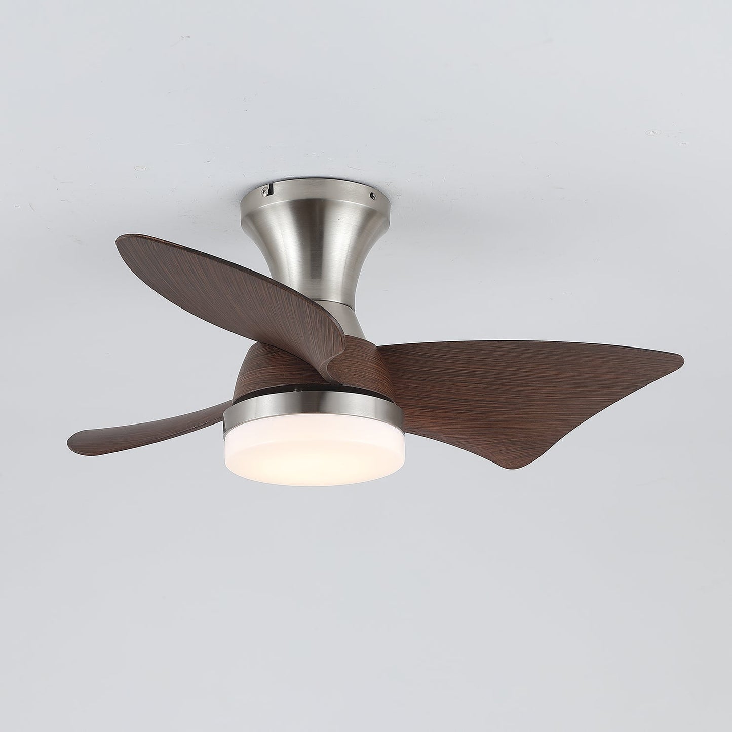 Moderne Plafondventilator met Verlichting – Houtnerf – Ø55 cm – Afstandsbediening – 6 Snelheden