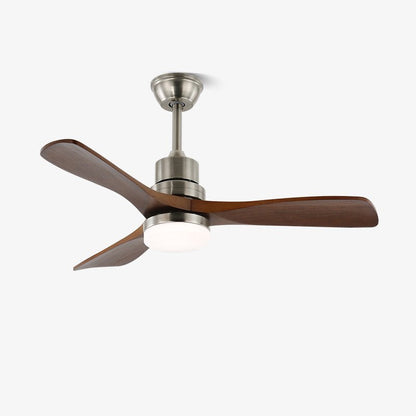 Plafondventilator met Verlichting en 6 Snelheden – Scandinavisch Design in Natuurlijke Houtafwerking