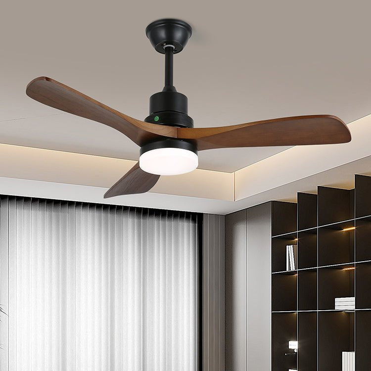 Plafondventilator met Verlichting en 6 Snelheden – Scandinavisch Design in Natuurlijke Houtafwerking