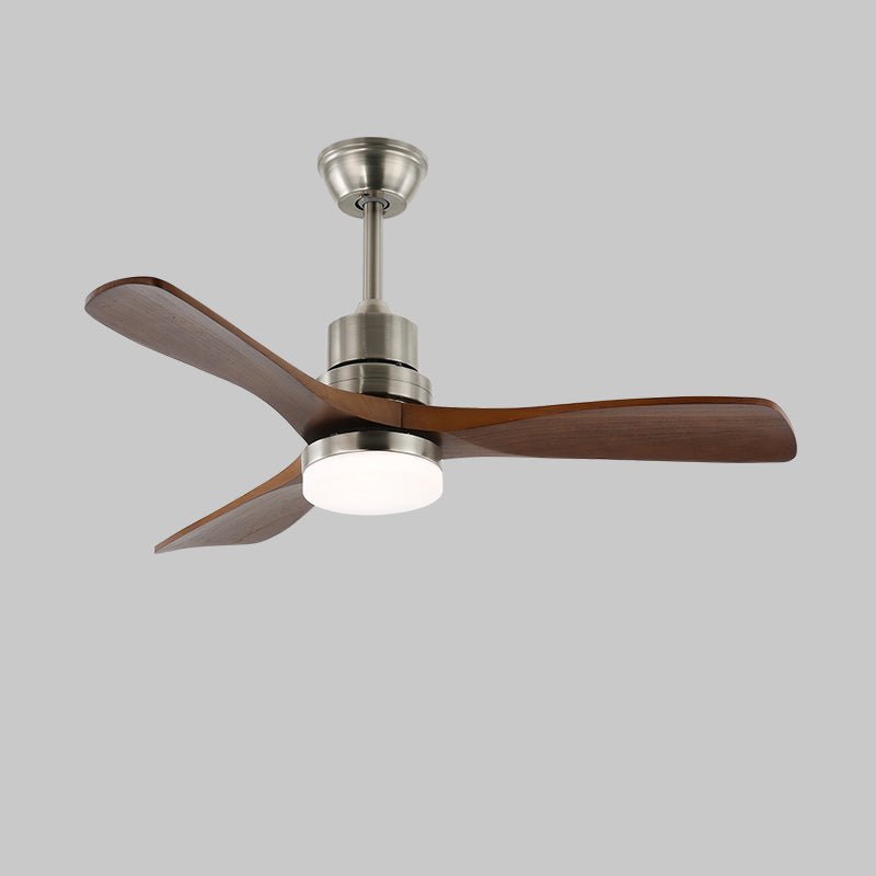 Plafondventilator met Verlichting en 6 Snelheden – Scandinavisch Design in Natuurlijke Houtafwerking