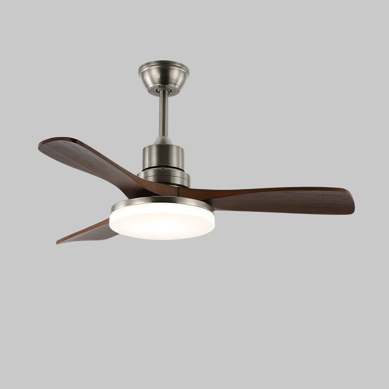 Plafondventilator met Verlichting en 6 Snelheden – Scandinavisch Design in Natuurlijke Houtafwerking