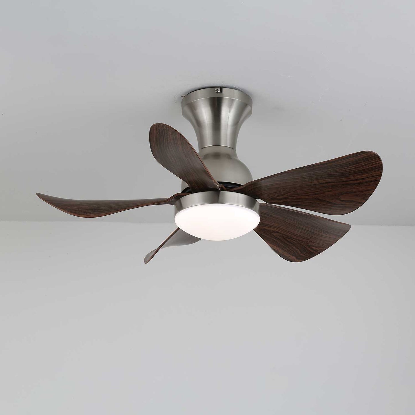 Plafondventilator Novaro Hout met Verlichting – Stille DC-Motor – Elegante Scandinavische Design