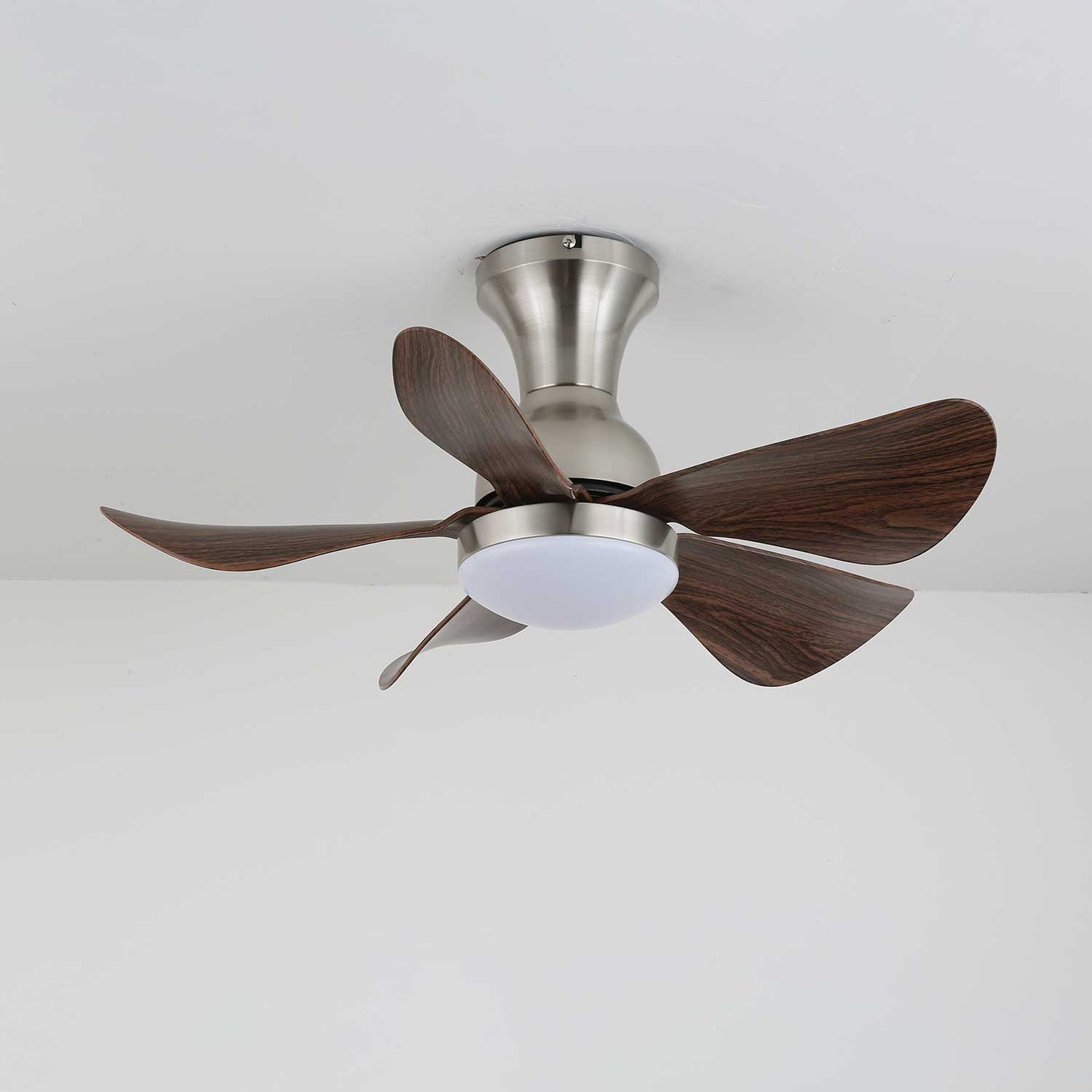 Plafondventilator Novaro Hout met Verlichting – Stille DC-Motor – Elegante Scandinavische Design