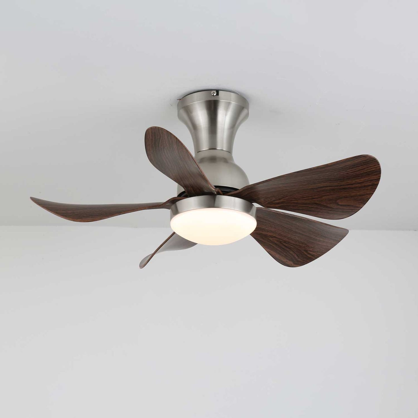 Plafondventilator Novaro Hout met Verlichting – Stille DC-Motor – Elegante Scandinavische Design