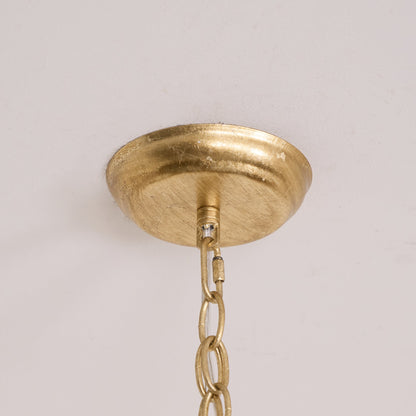 Barok Lantaarn Hanglamp met Vogel- en Bladdetails – Klassieke 3-Lichts Plafondlamp in Goud of Brons
