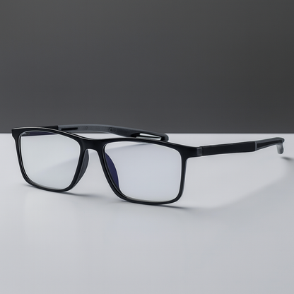 Multifocale Leesbril met Blauwe Lichtfilter – Ultralichte TR90 Bril met UV-Bescherming en Progressieve Glazen voor Scherp Zicht