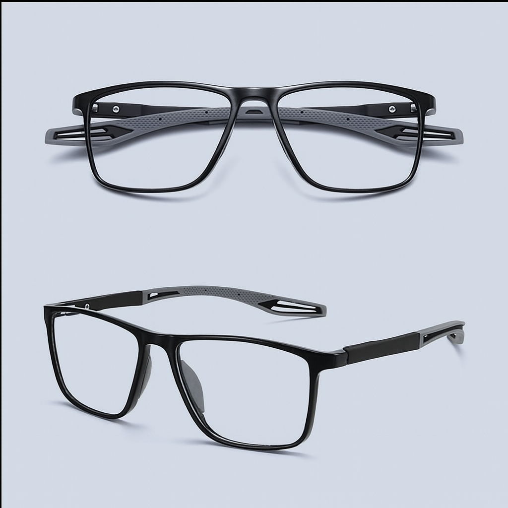 Multifocale Leesbril met Blauwe Lichtfilter – Ultralichte TR90 Bril met UV-Bescherming en Progressieve Glazen voor Scherp Zicht