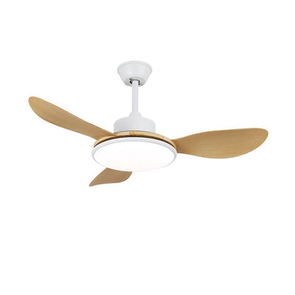Plafondventilator met LED-verlichting en afstandsbediening | Scandinavisch design met houtnerf afwerking