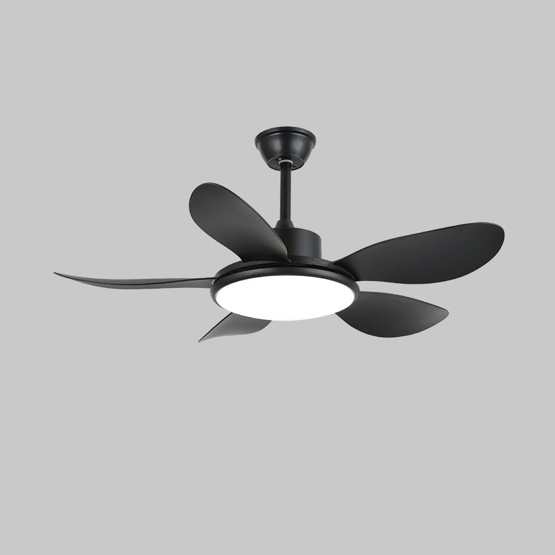 Plafondventilator met LED-verlichting en afstandsbediening | Scandinavisch design met houtnerf afwerking