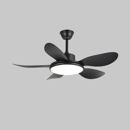 Plafondventilator met LED-verlichting en afstandsbediening | Scandinavisch design met houtnerf afwerking
