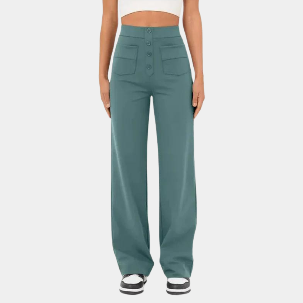 Broek Dames | Hoge Taille Broek | Flatterend Silhouet & All-day Comfort