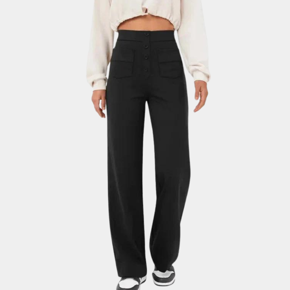 Broek Dames | Hoge Taille Broek | Flatterend Silhouet & All-day Comfort