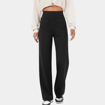 Broek Dames | Hoge Taille Broek | Flatterend Silhouet & All-day Comfort