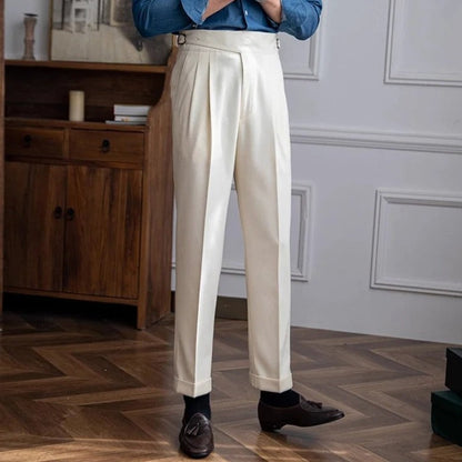 Hoge Taille Broek voor Mannen en Vrouwen met Plooien Comfortabel - StudioMarella