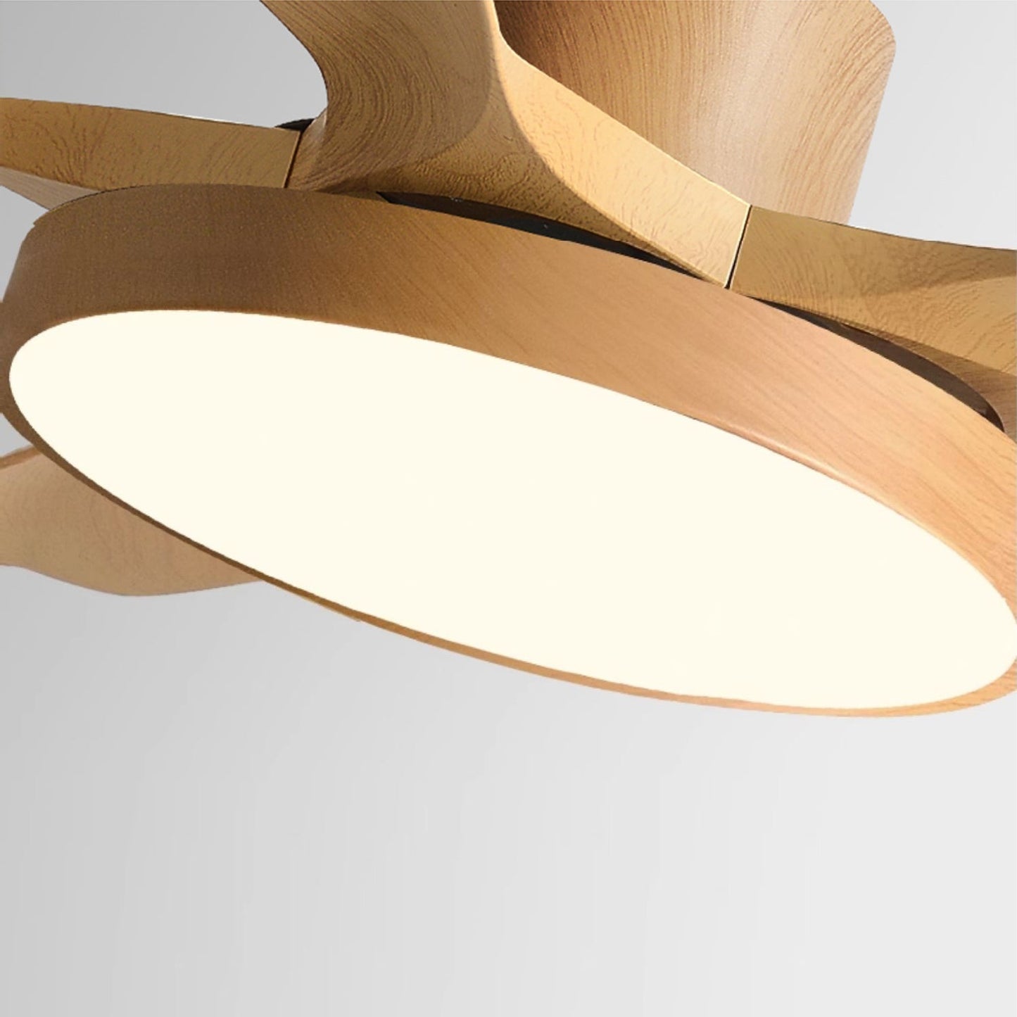Design Plafondventilator met Geïntegreerde Verlichting StillWind – 132 cm Bladwijdte – Hout-Look ABS Bladen – LED – Afstandsbediening – 6 Snelheden