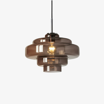 Gekleurde Glazen Hanglamp met Verstelbare Ophanging – Moderne Lichtpunt voor Eetkamer Keuken Woonkamer