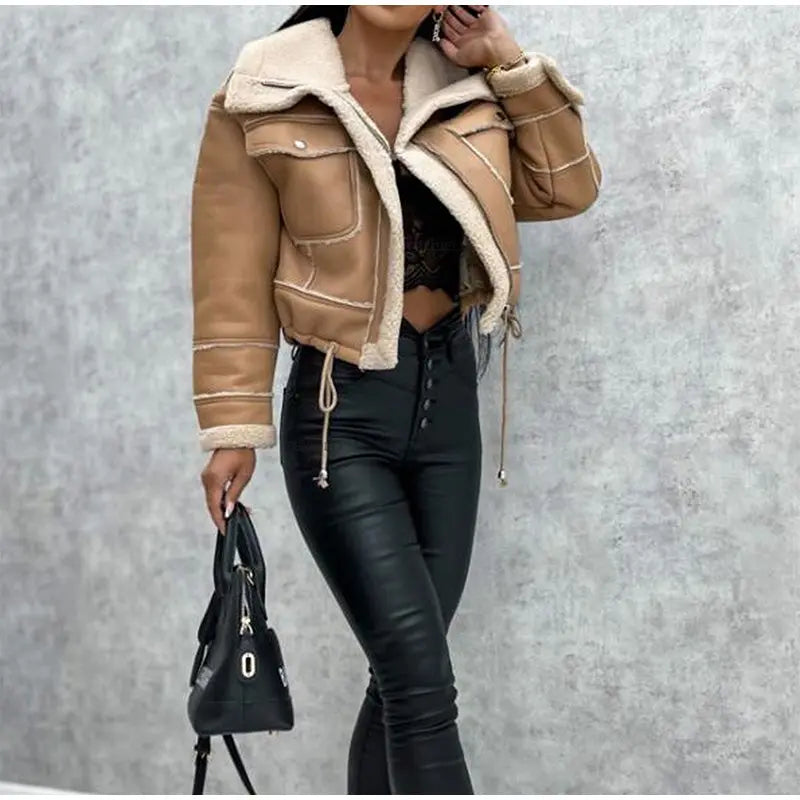 Kunstleder Jas voor Vrouwen Leren Look