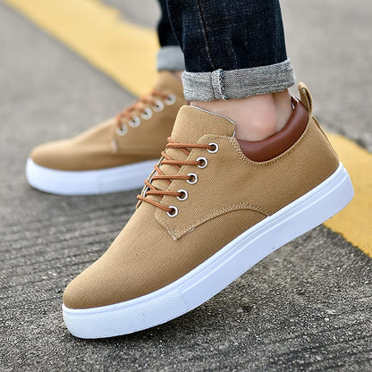 Heren Sneakers Leren Casual Schoenen Zwart Stijlvol