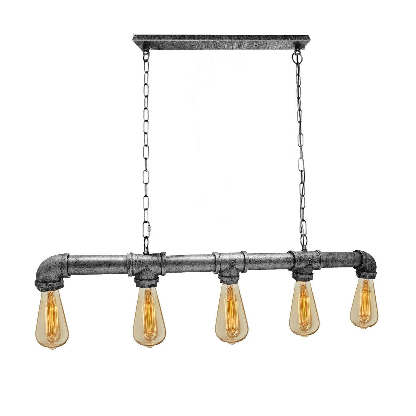 Hanglamp Industrieel Steampunk Waterpijp Koper Ijzer 110cm Vintage Plafondlamp Retro