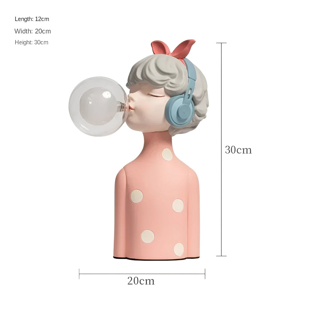 Tafellamp Meisje Bubble LED Design 25-36cm USB Sfeerverlichting