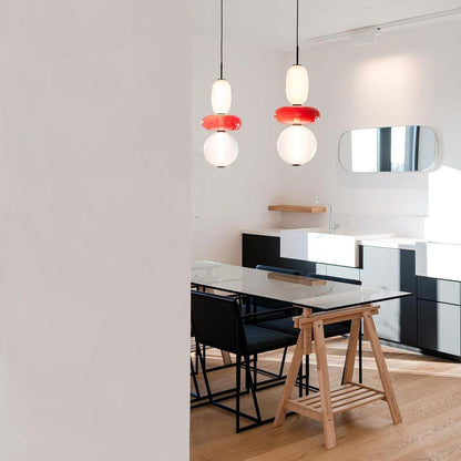 Hanglamp Gekleurd Glas Acryl LED Dimbaar Metaal 16-18cm 8 Modellen Woonkamer Eetkamer Modern