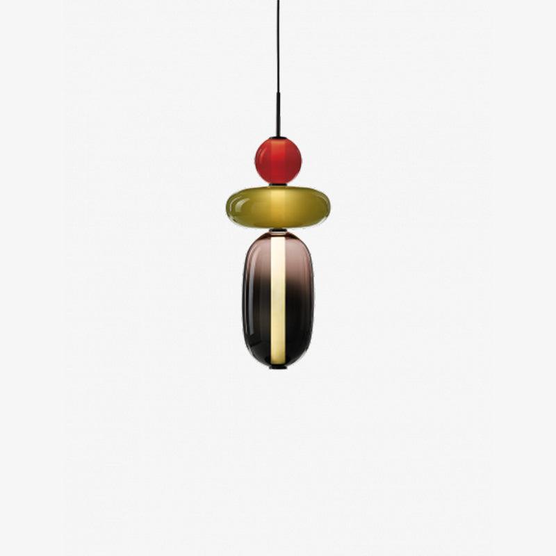 Hanglamp Gekleurd Glas Acryl LED Dimbaar Metaal 16-18cm 8 Modellen Woonkamer Eetkamer Modern