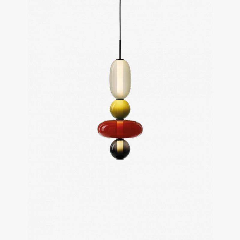 Hanglamp Gekleurd Glas Acryl LED Dimbaar Metaal 16-18cm 8 Modellen Woonkamer Eetkamer Modern