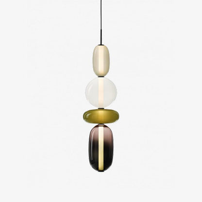 Hanglamp Gekleurd Glas Acryl LED Dimbaar Metaal 16-18cm 8 Modellen Woonkamer Eetkamer Modern
