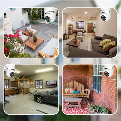 Slimme Beveiligingscamera Lamp met Zoom en Bewegingsdetectie | 4x Digitale Zoom | Nachtvisie | E27 Fitting | WiFi en App | Home Security