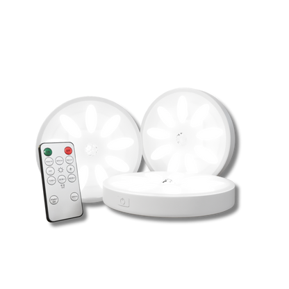 Oplaadbare LED-Spotlights met Bewegingssensor en Dimfunctie – Set van 3 Magnetische Draadloze Lampen voor Elke Kamer