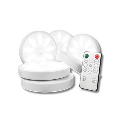 Oplaadbare LED-Spotlights met Bewegingssensor en Dimfunctie – Set van 3 Magnetische Draadloze Lampen voor Elke Kamer