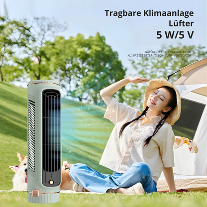 Torenventilator Bladeloos Design USB Tafelventilator met 60° Oscillatie voor Bureau en Kantoor