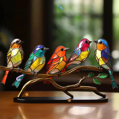 Vogel Raamdecoratie – Lichtvangend Ornament voor een Rustige Sfeer