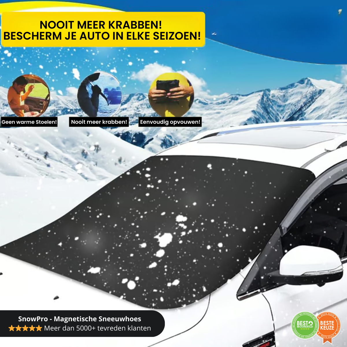 Magnetisch Sneeuwdeksel voor Auto Bureo - StudioMarella