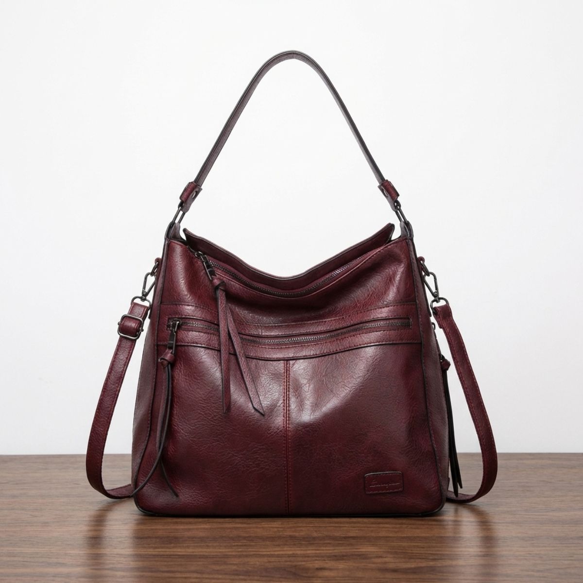 Leren Schoudertas met Verstelbare Riem Dames Premium Flap Crossbody Handtas voor Dagelijks Gebruik en Uitgaan