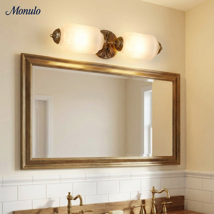 Eloise Vintage Scalloped Milk Glass Wall Sconce - Modern Accent Lighting for Bathroom and Bedroom