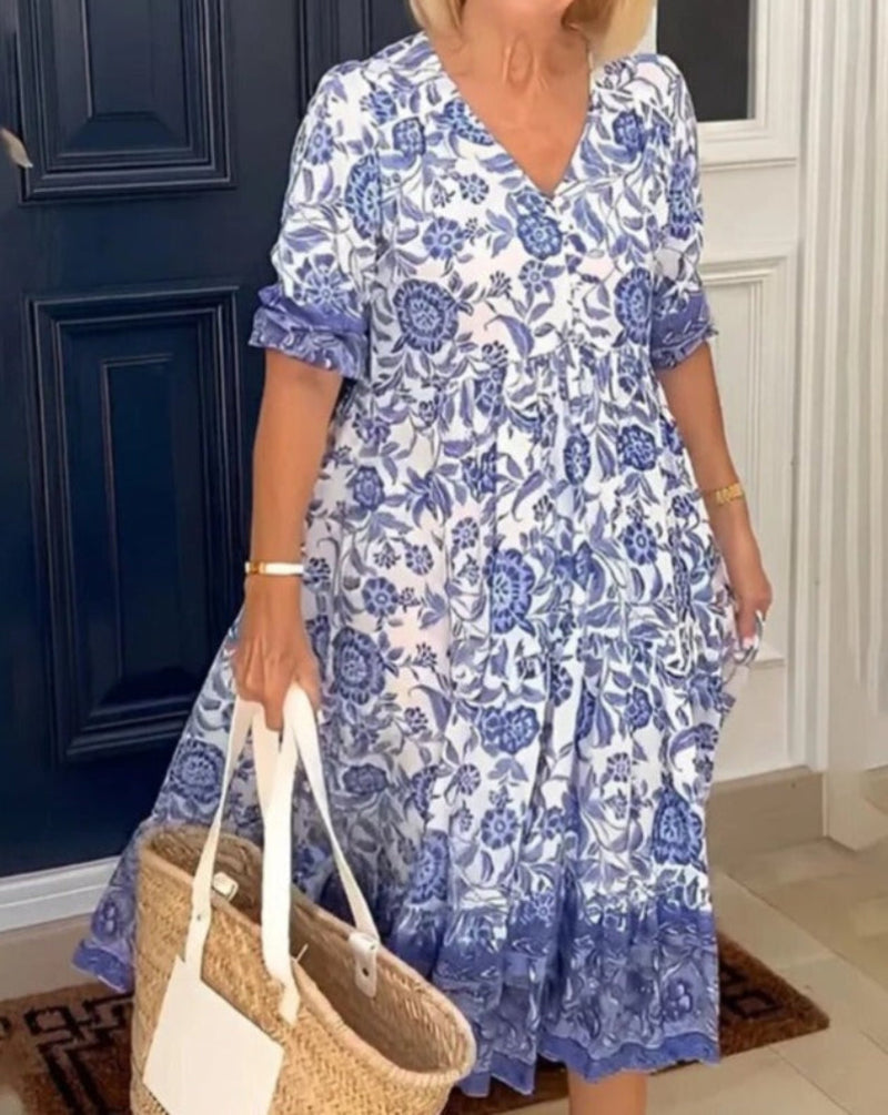 Dames Boho Jurk Elegante Pasvorm