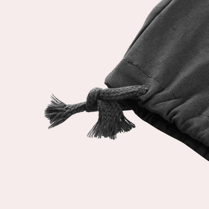 Heren Cargobroek Zwart Comfortabele Relaxed Fit