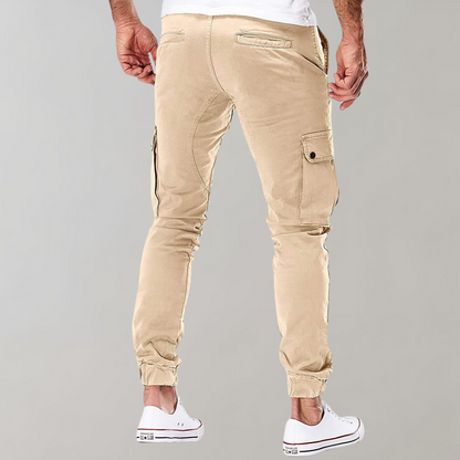 Zwarte Joggers Mannen Comfortabele Cargo Broek Beckett