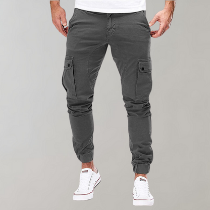 Zwarte Joggers Mannen Comfortabele Cargo Broek Beckett