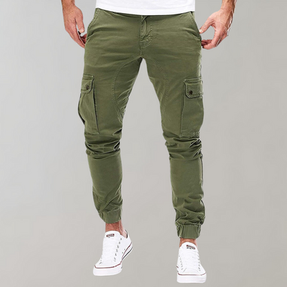Zwarte Joggers Mannen Comfortabele Cargo Broek Beckett