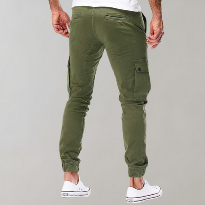 Zwarte Joggers Mannen Comfortabele Cargo Broek Beckett