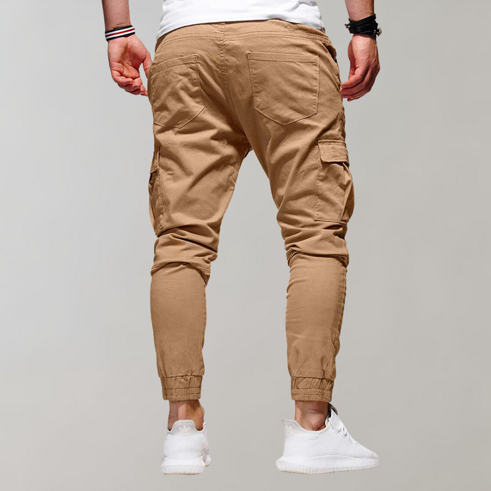 Zwarte Joggers Mannen Comfortabele Cargo Broek Beckett - StudioMarella