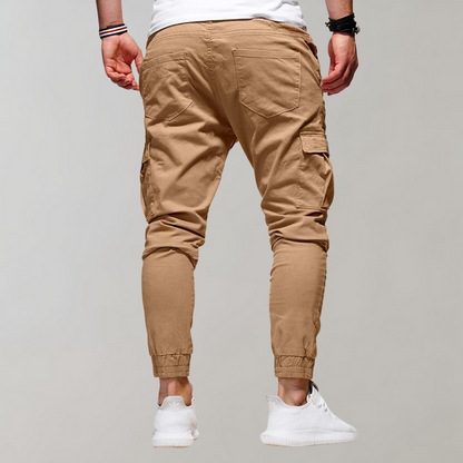 Zwarte Joggers Mannen Comfortabele Cargo Broek Beckett - StudioMarella