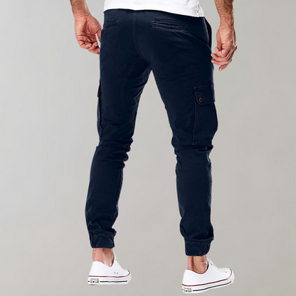 Zwarte Joggers Mannen Comfortabele Cargo Broek Beckett