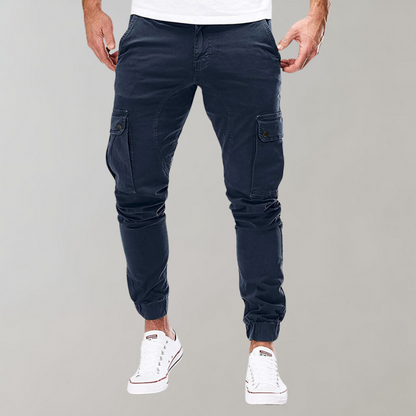 Zwarte Joggers Mannen Comfortabele Cargo Broek Beckett