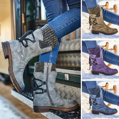 Dames Winterlaarzen Waterdicht Halfhoog Antislip Zool