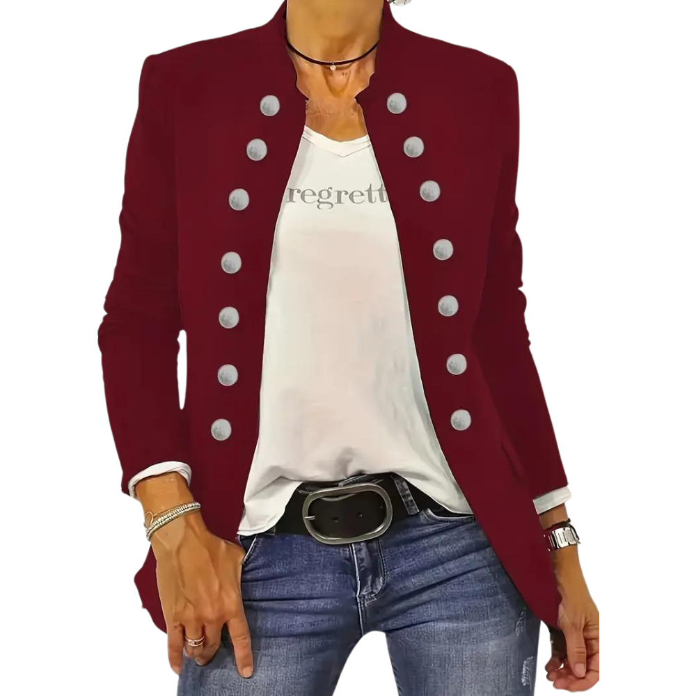 Dames Blazer Klassieke Militaire Stijl
